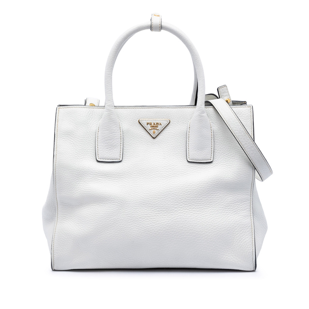 Pre-Loved Prada Vitello Daino Open Convertible Tote
